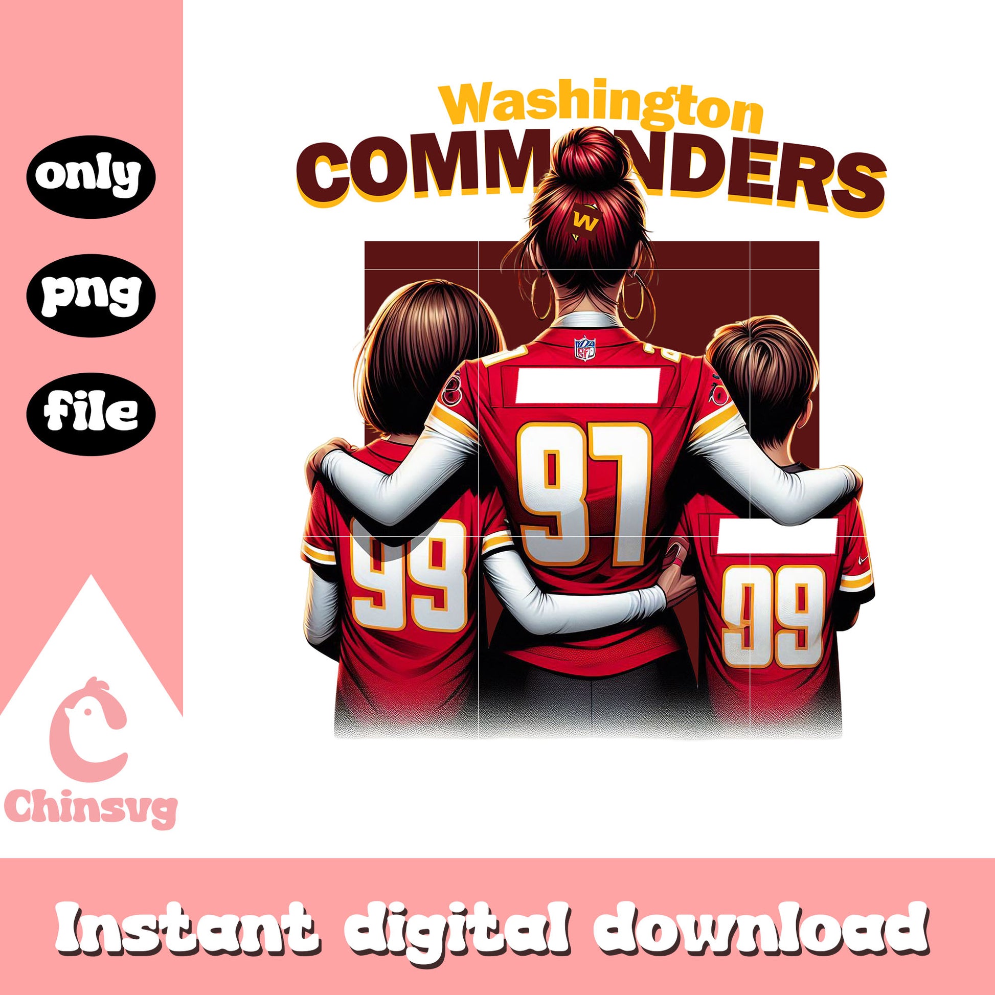 Washington Commanders mom nfl png, football games png