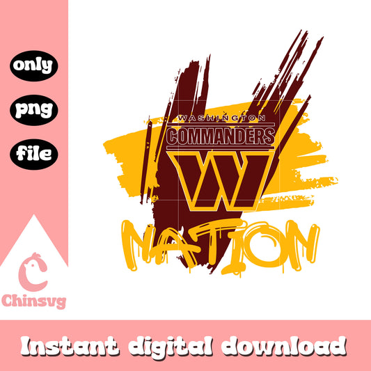 Washington Commanders nation png, nfl logo png