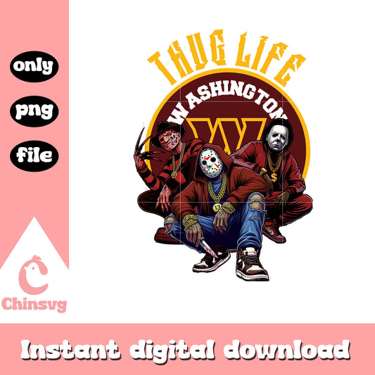 Washington Commanders thug life png, game nfl png