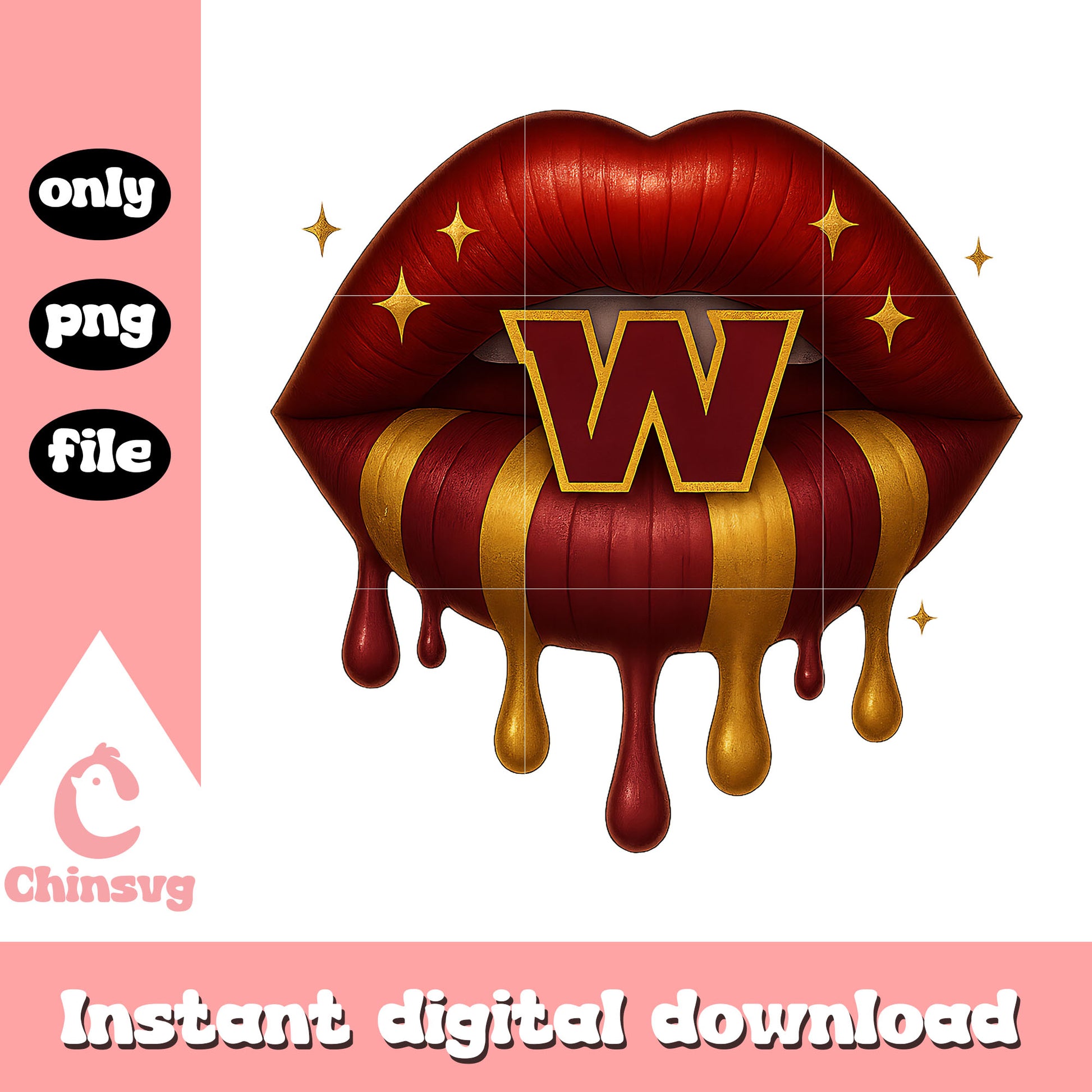 Washington commanders lips png, nfl washington commanders​ png