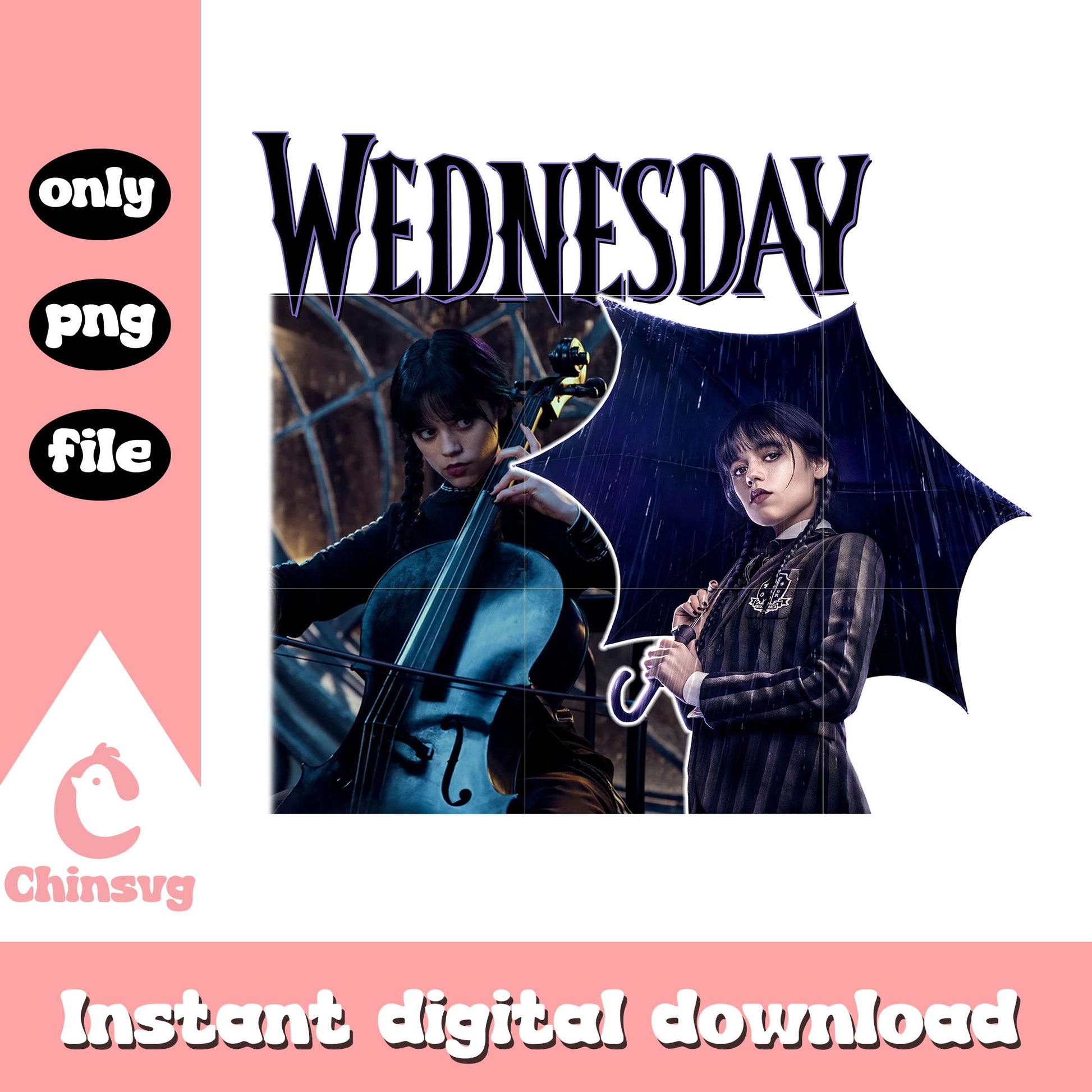 Wednesday addams character design png, original wednesday addams png