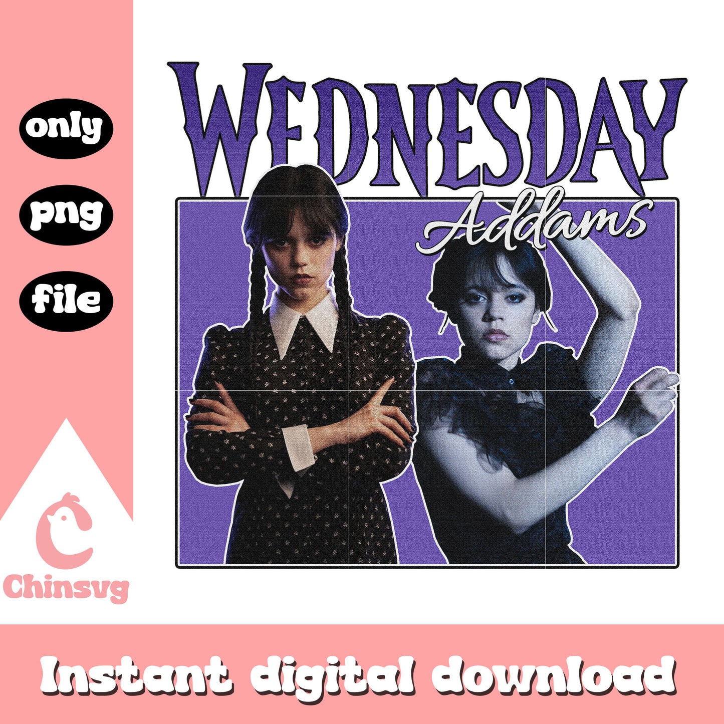 Wednesday addams design png, wednesday addams dance png