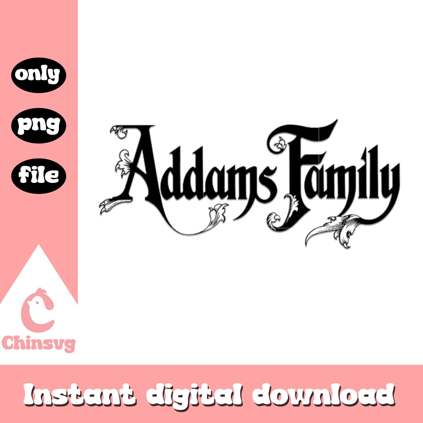 Wednesday addams family font design png, addams family wednesday png
