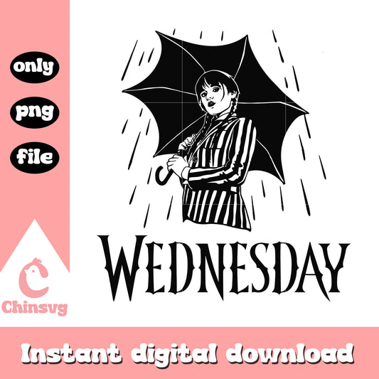 Wednesday black white design png, wednesday addams doll png