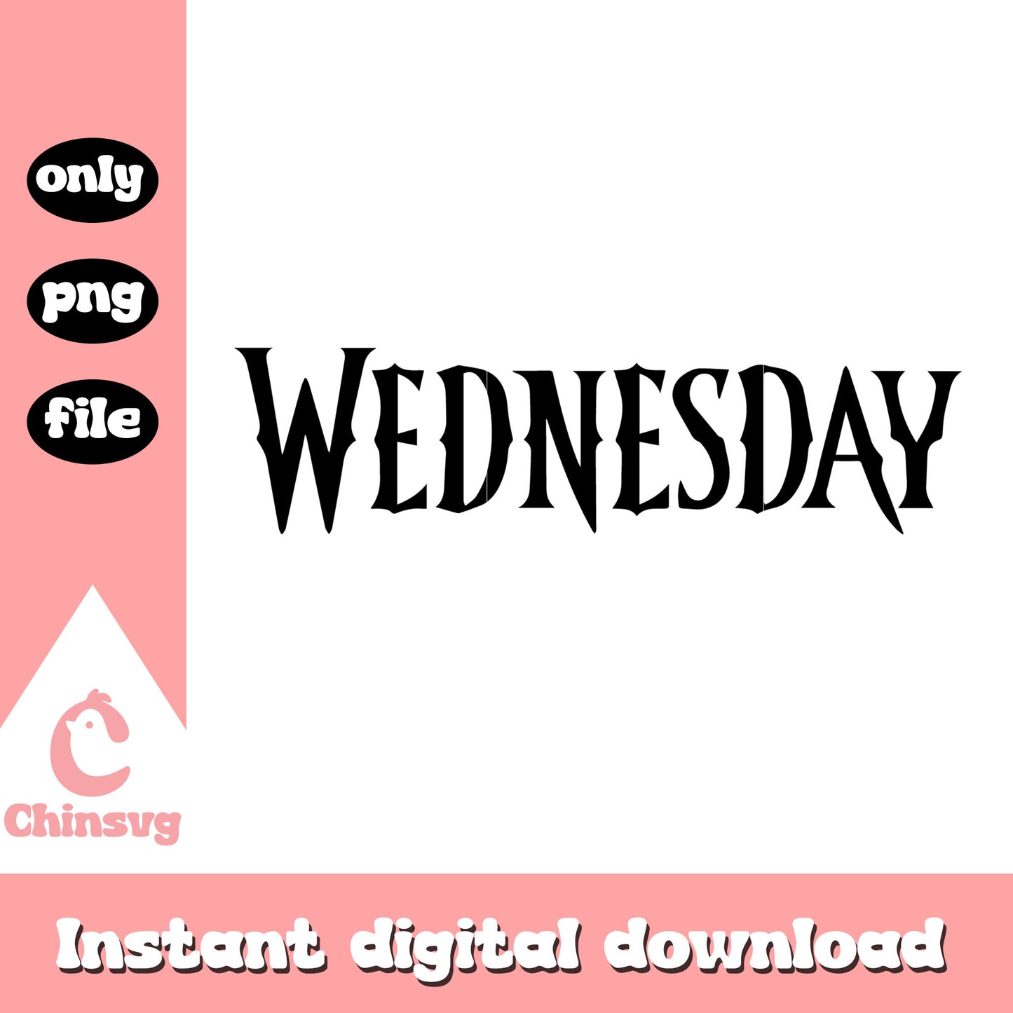 Wednesday font design png, wednesday addams movie png