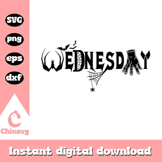 Wednesday font design svg, font design svg, movie svg