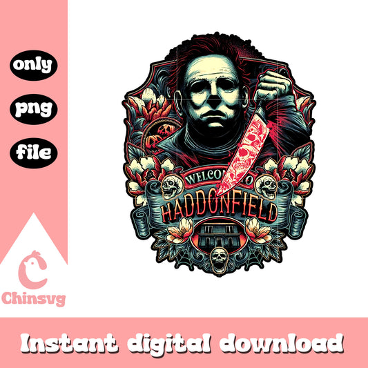 Welcome to haddonfield png, Michael Myers png, best horror movies png