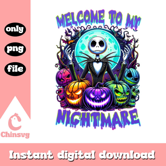 Welcome to my nightmare jack skellington png, jack skellington png