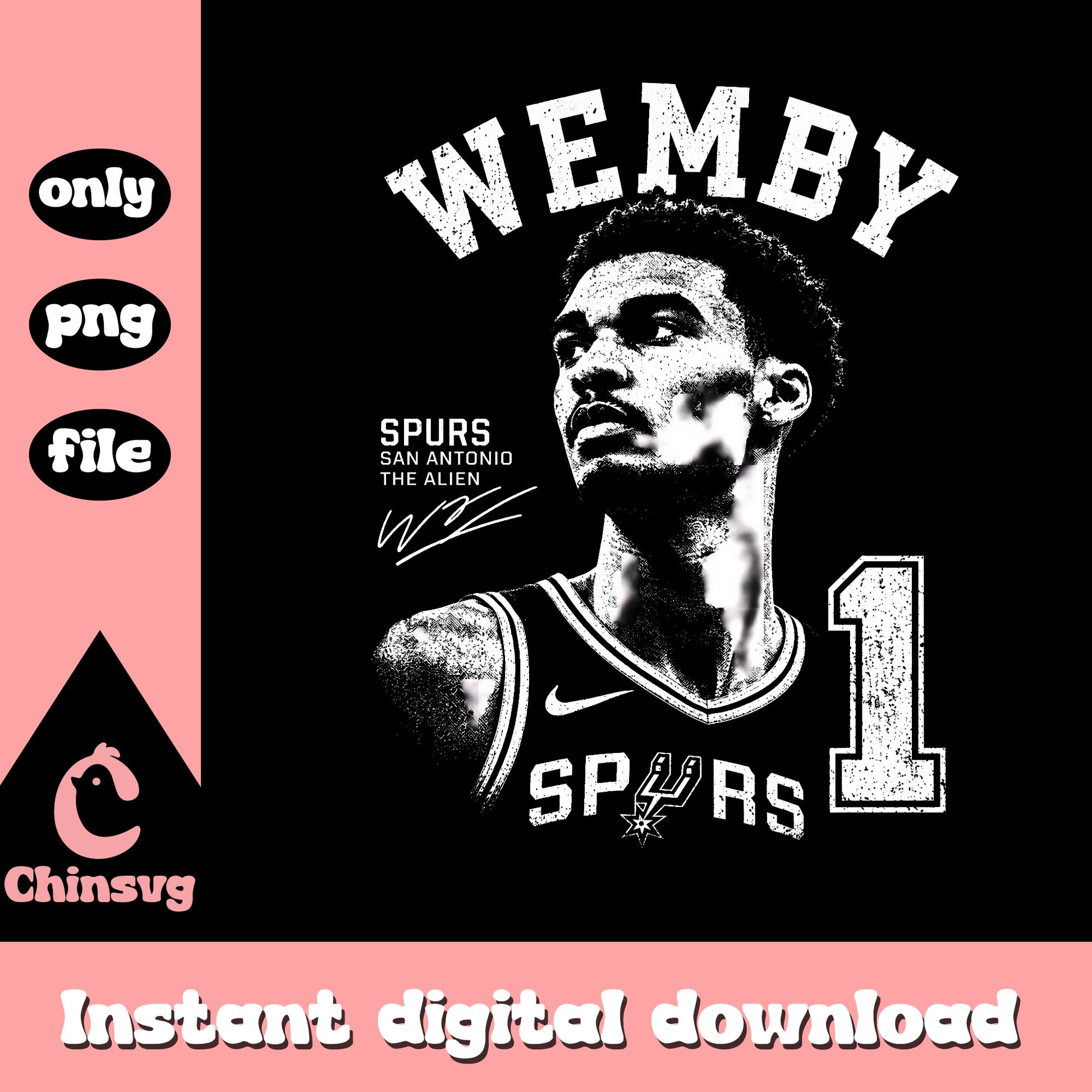 Wemby San Antonio Spurs PNG, Basketball Player PNG, NBA PNG