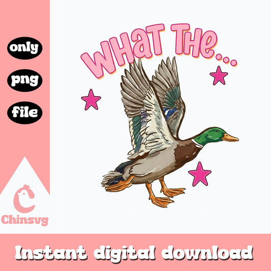 What The Duck Meme SVG, Funny Duck Clipart, PNG SVG File