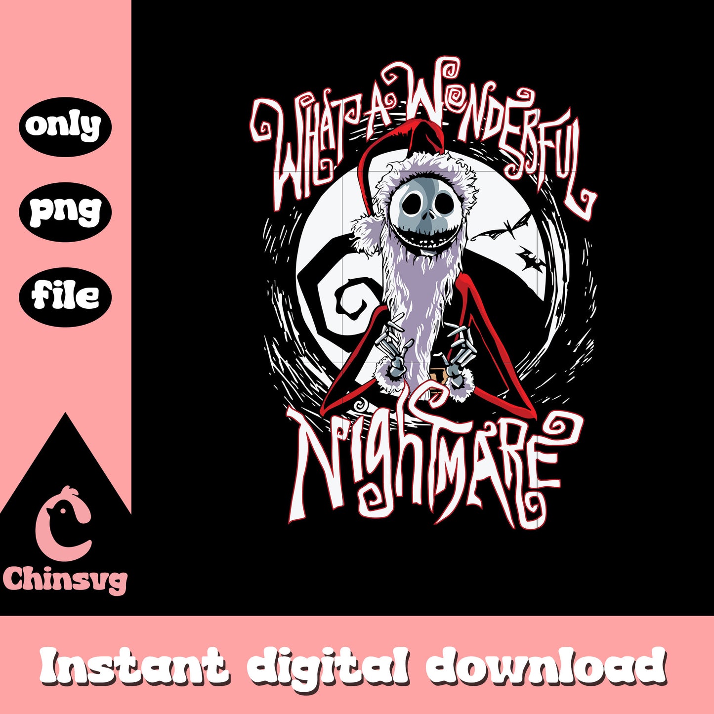 What a wonderful nightmare jack png, jack skellington christmas png