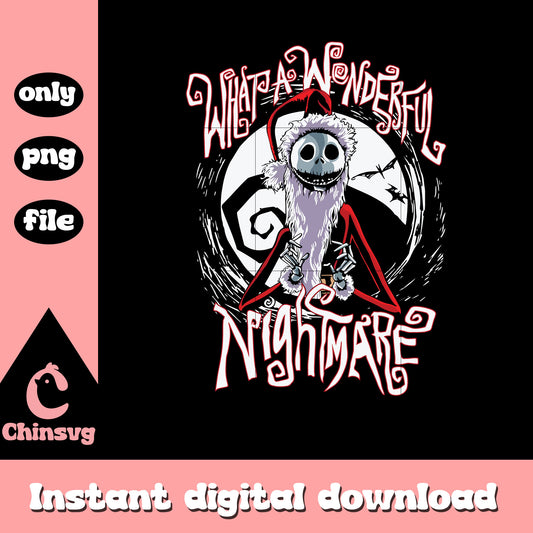 What a wonderful nightmare jack png, jack skellington christmas png