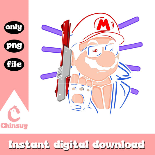 White gangsta super mario design png, super mario world png