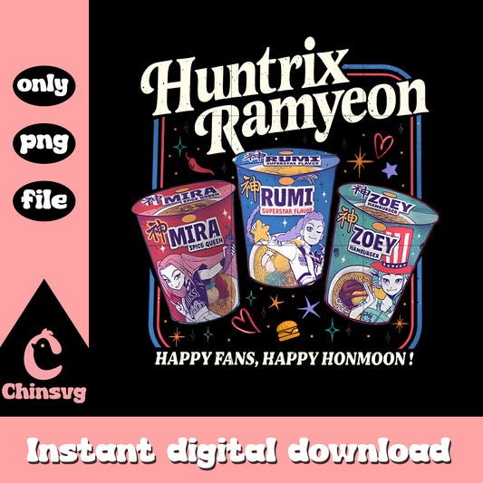 White huntrix ramyeon happy fans happy honmoon png, huntrix noodle png