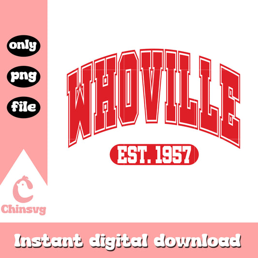 Whoville est 1957 basic font design png, dr seuss movies png