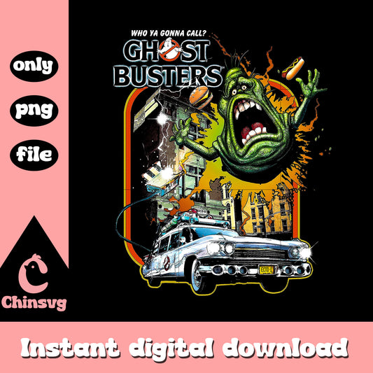 Who ya gonna call ghost busters png, horror poster png