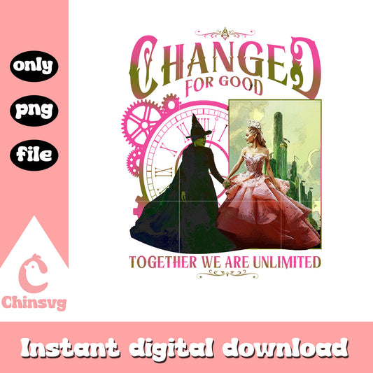 Wicked movie change for good png, Wicked characters png, movies png