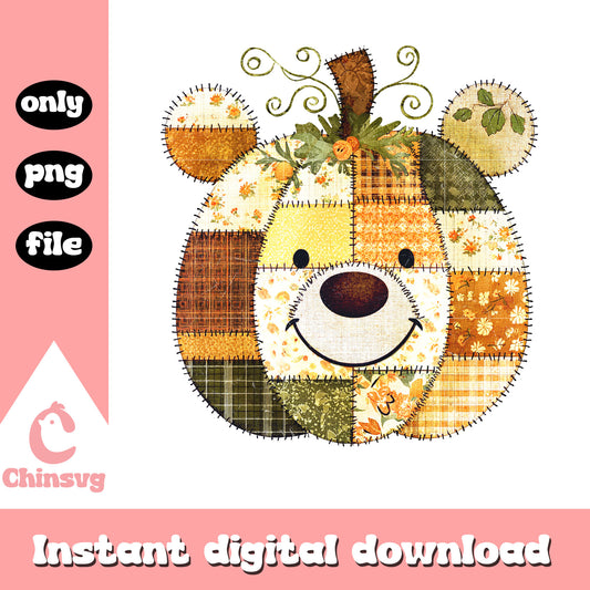 Winnie the pooh halloween pumpkin png, pooh bear png