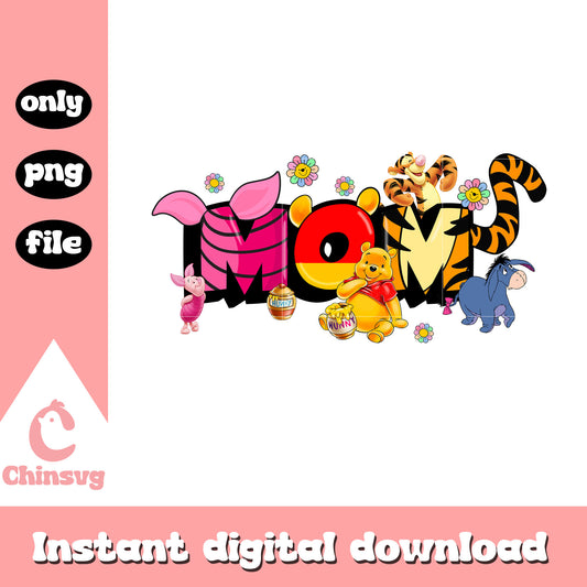 Winnie the pooh mom png, disney characters png, pooh png
