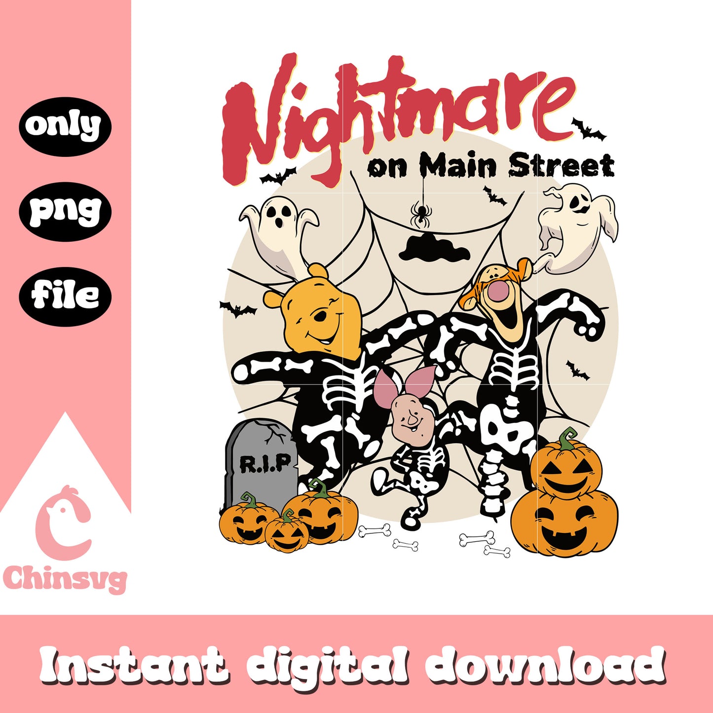 Winnie the pooh nightmare on main street png, winnie the pooh disney png