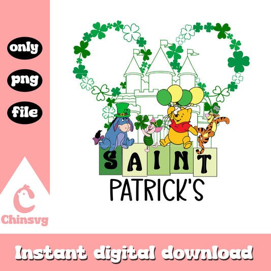 Winnie the pooh saint patricks png, st. patrick's day png