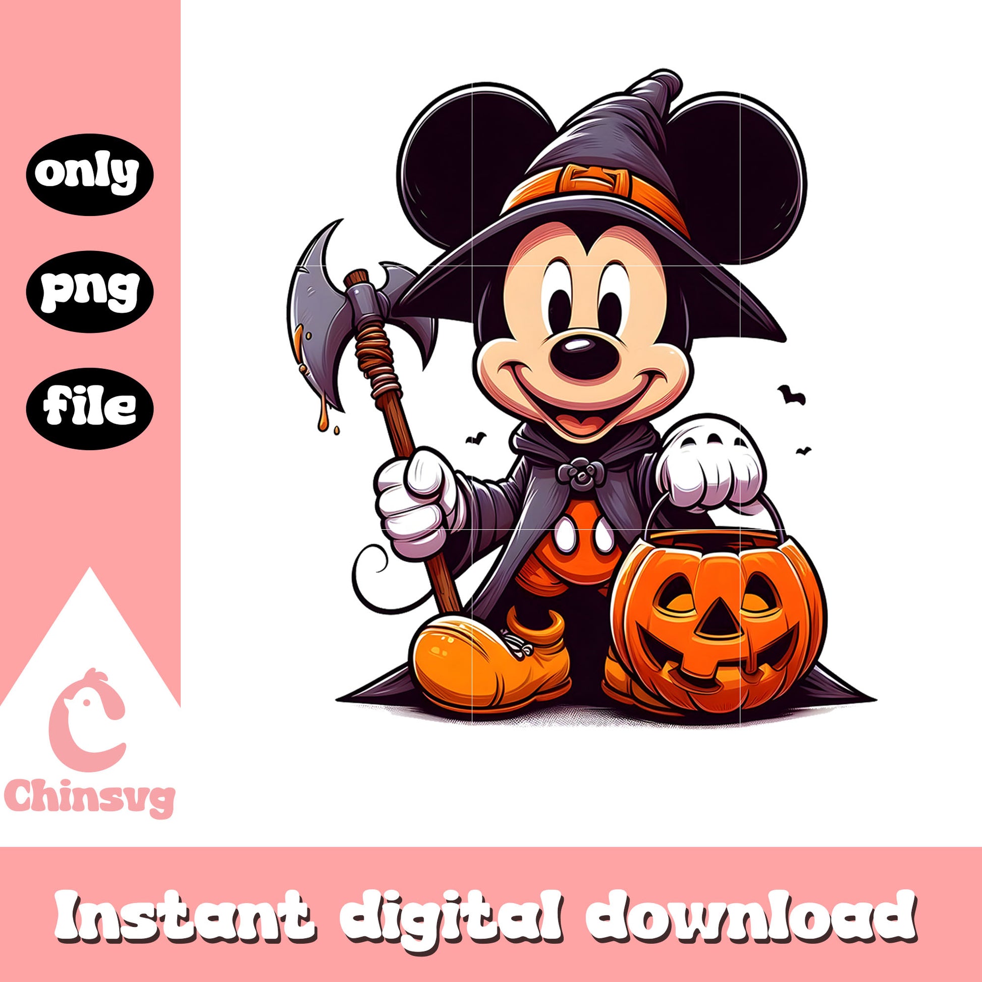 Witch mickey hand candy halloween png, halloween mickey png
