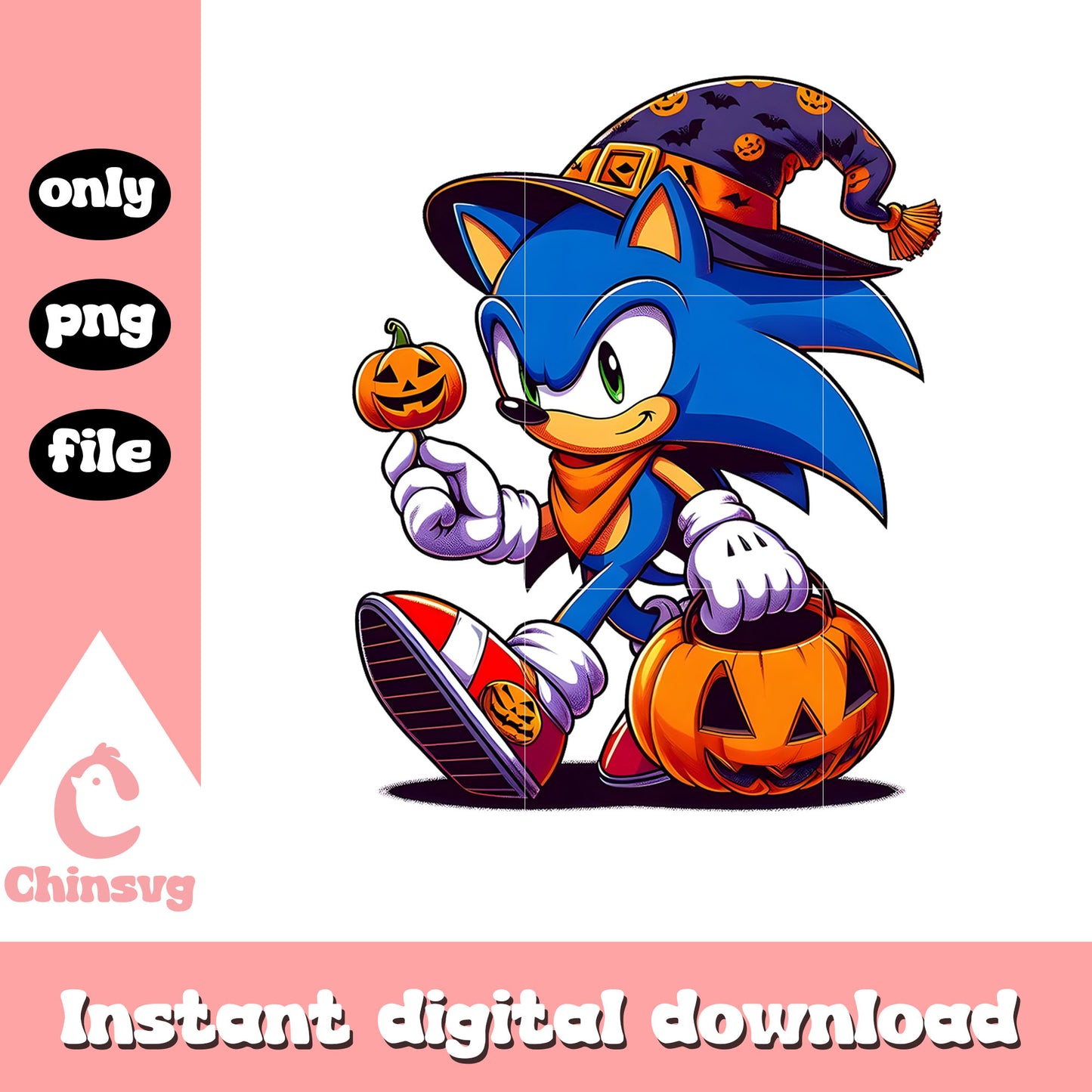 Witch sonic hand candy halloween png, sonic halloween png