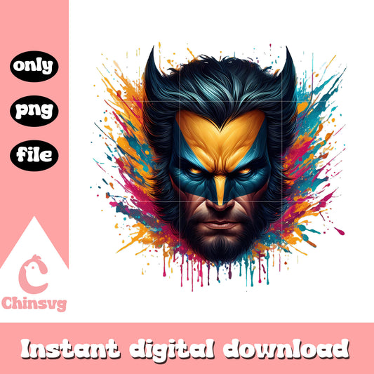Wolvarine character face design png, marvel characters png