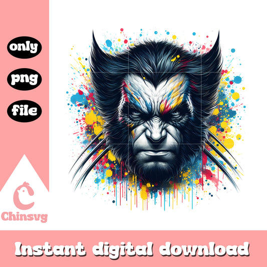Wolvarine face marvel character design png, marvel legends png