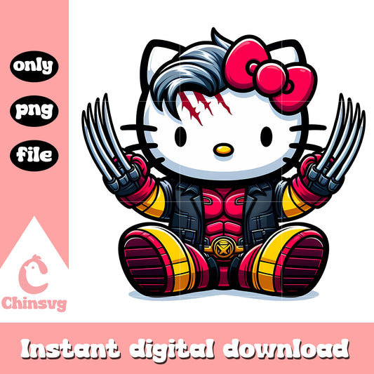 Wolverine hello kitty costume png, avengers cast png, the marvel png