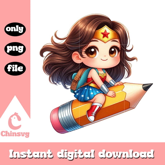 Wonder woman drive magic school bus design png, magic school png