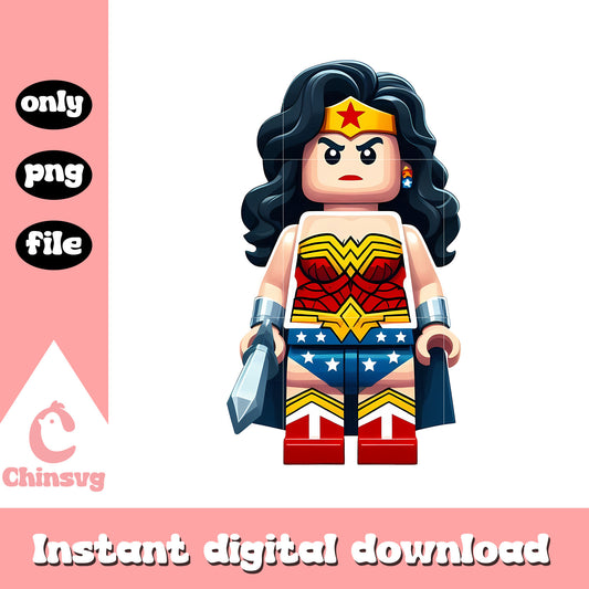 Wonder woman lego minifigures png, marvel lego sets png