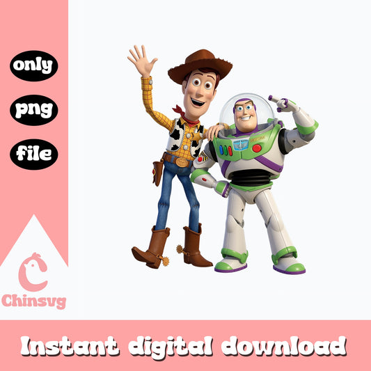Woody And Buzz Lightyear PNG, Toy Story PNG, Disney PNG