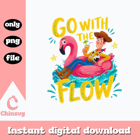 Woody Go With The Flow Summer PNG, Toy Story PNG, Disney PNG