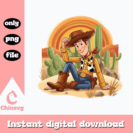 Woody Toy Story Cowboy Desert PNG, Disney Pixar PNG, Toy Story PNG