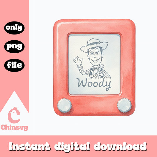 Woody Toy Story Etch A Sketch PNG, Disney Pixar PNG, Clipart PNG