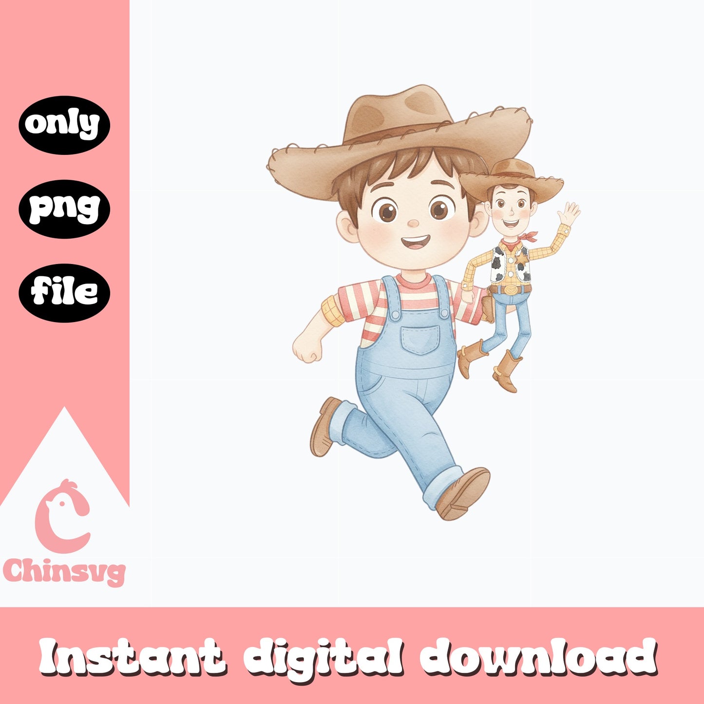 Woody Toy Story PNG, Disney Pixar Clipart, Toy Story PNG