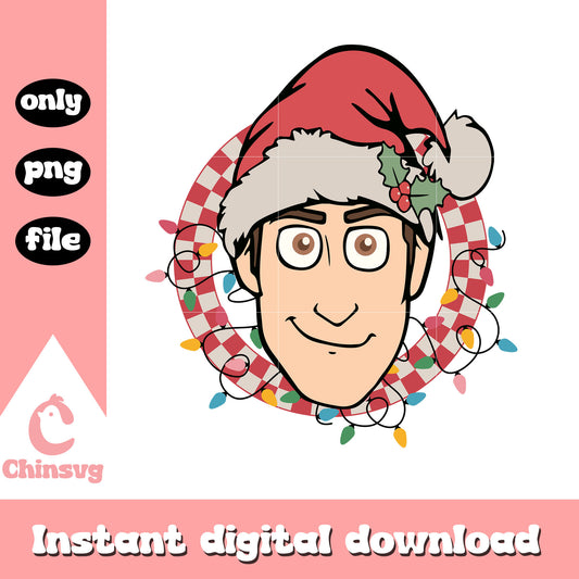 Woody face santa hat christmas png, christmas woody​ png