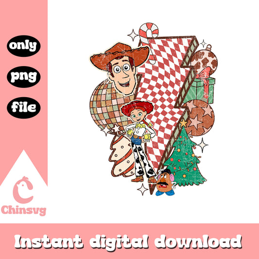 Woody jessie christmas  png, woody christmas ornament png