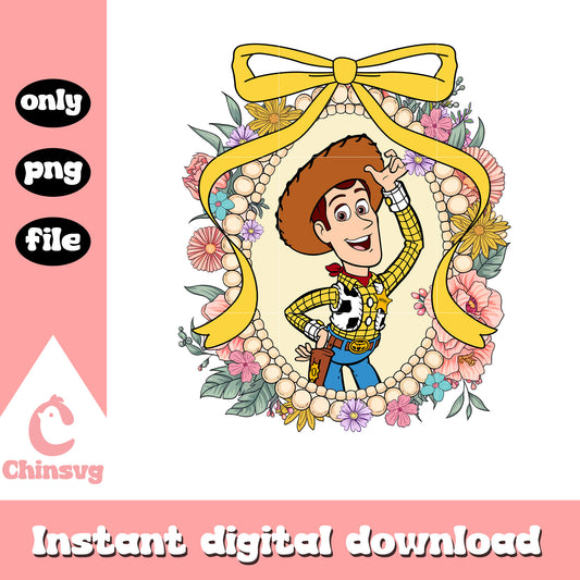 Woody vintage mirror png, toy story characters png