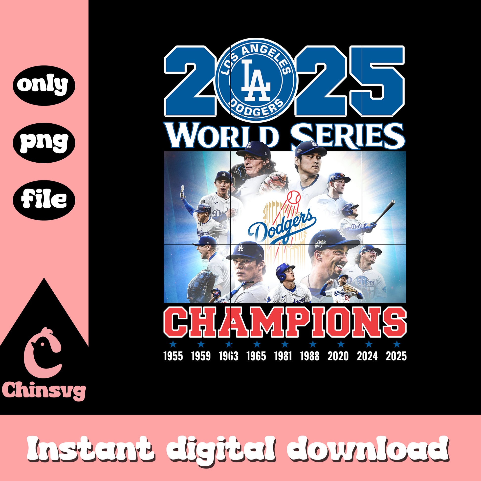 World series champions dodgers png, Los Angeles Dodgers baseball png
