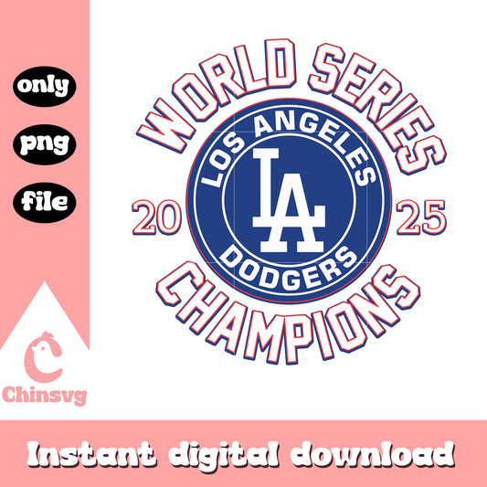 World series champions logo design png, los angeles dodgers png