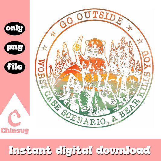 Worst case scenario a bear kills you png, bear png, wild animal png