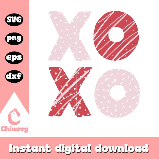 Xoxo valentine font design svg, xoxo svg, valentine svg