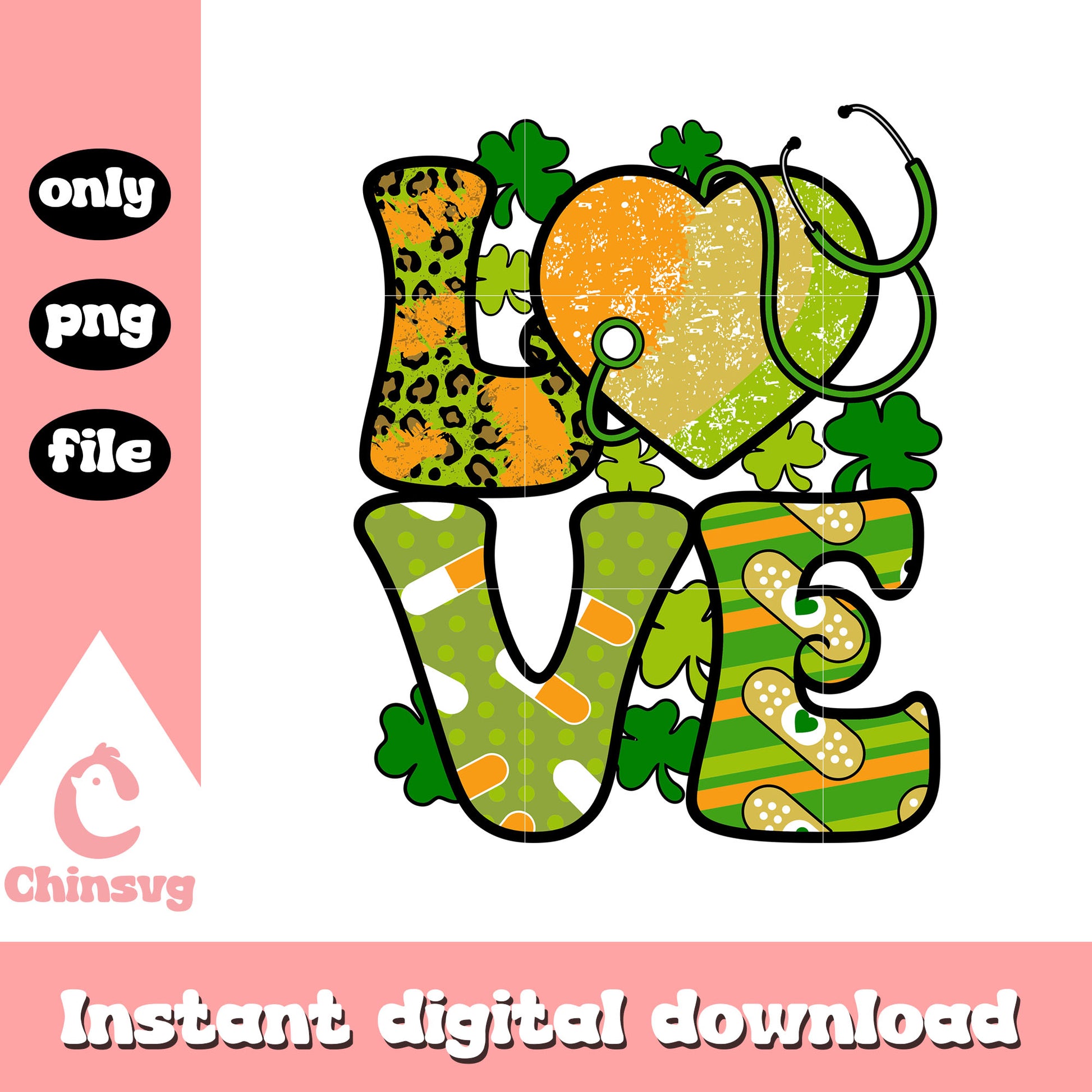 Yellow heart st patrick’s png, st patricks door decor​ png
