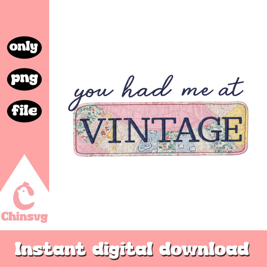 You had me at vintage png