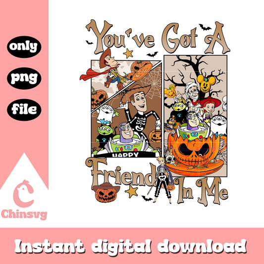 You've got a friend in me disney movie png, disney halloween png