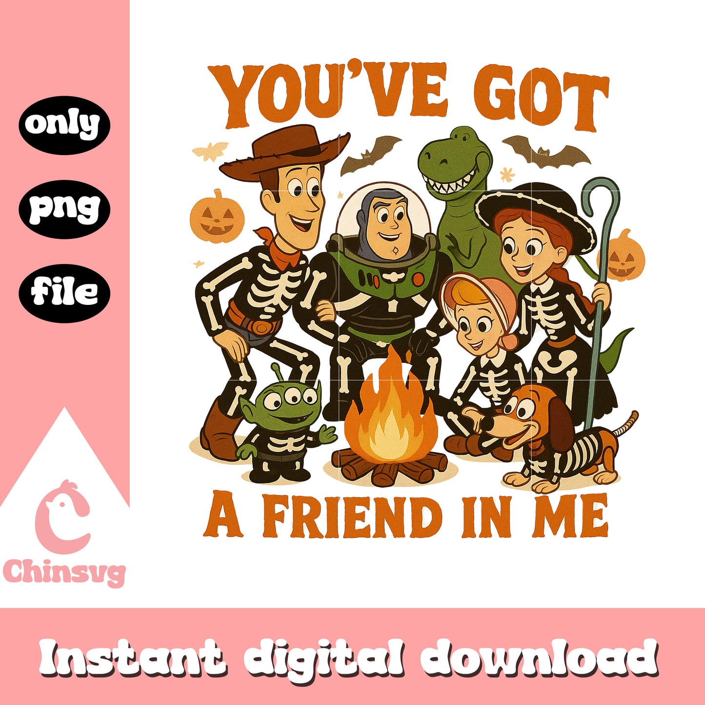 You've got a friend in me toy story design png, toy story movie png