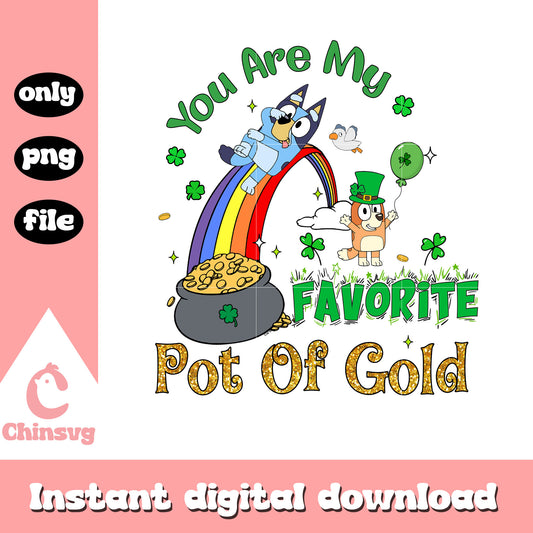 You are my favorite pot of gold png, saint patrick day png