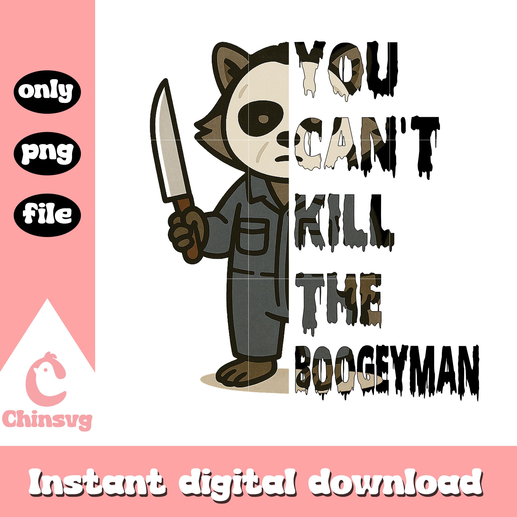 Sweat-shirt Halloween "You Can't Kill The Boogeyman" - Design Horreur Avec Masque Et Couteau, Motif Slasher Pour Fans De Films D'horreur - 3